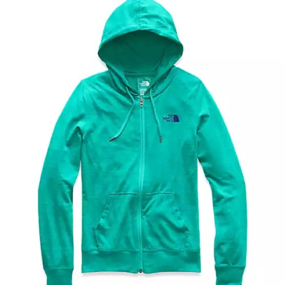 The North Face turquoise canyonlands zip up hoodie size xs